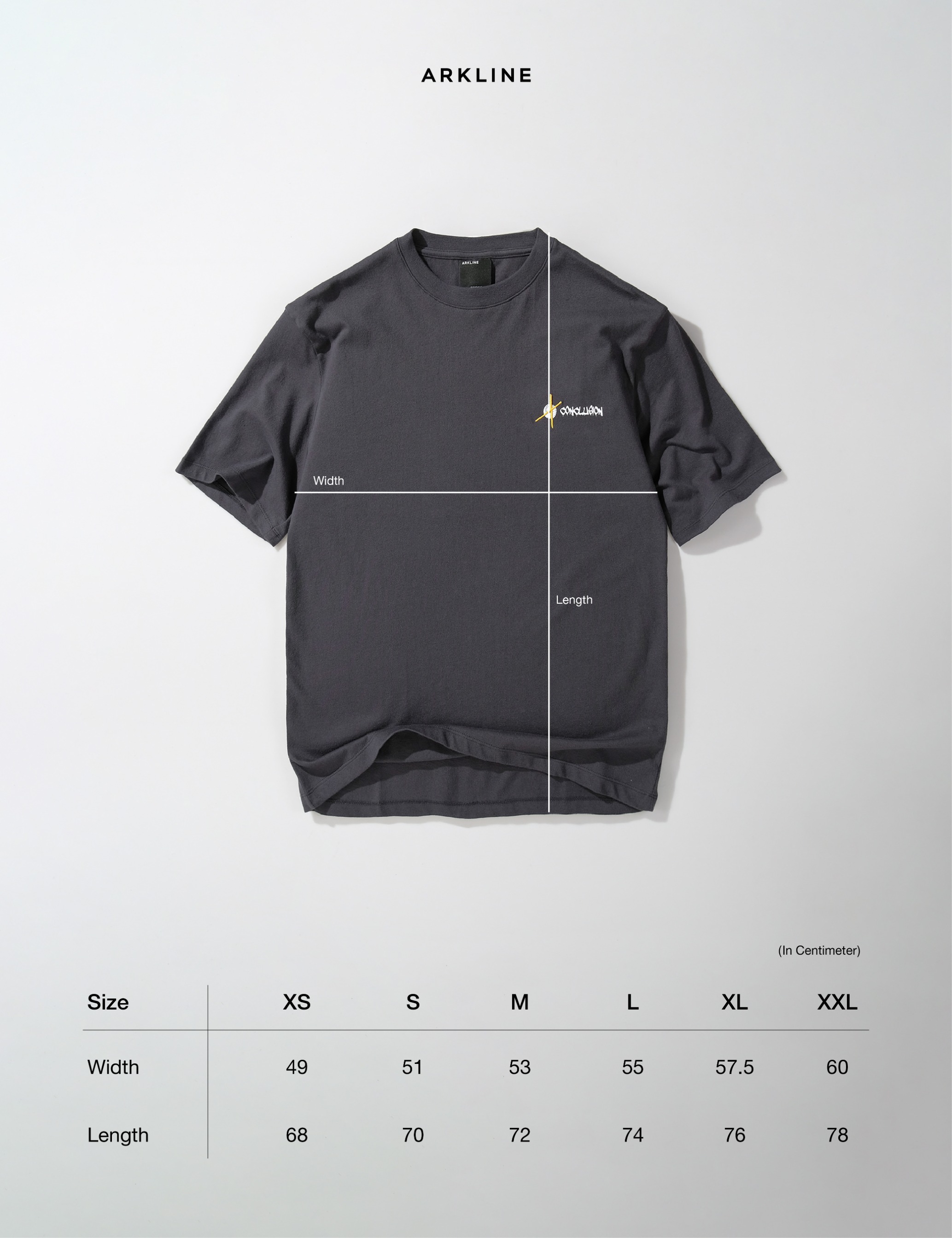 Arkline Conclusion T-shirt Shadow Grey