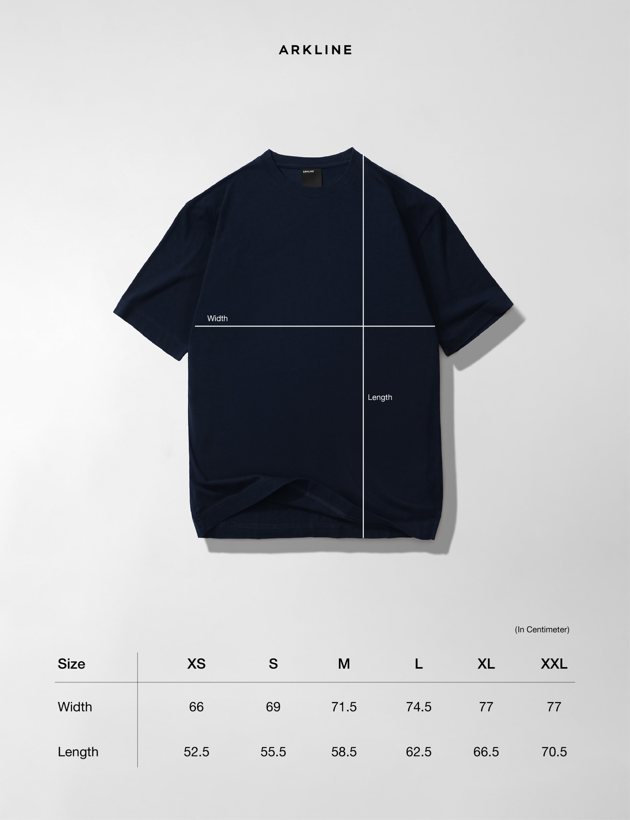 Arkline Deeper T-Shirt Deep Navy 