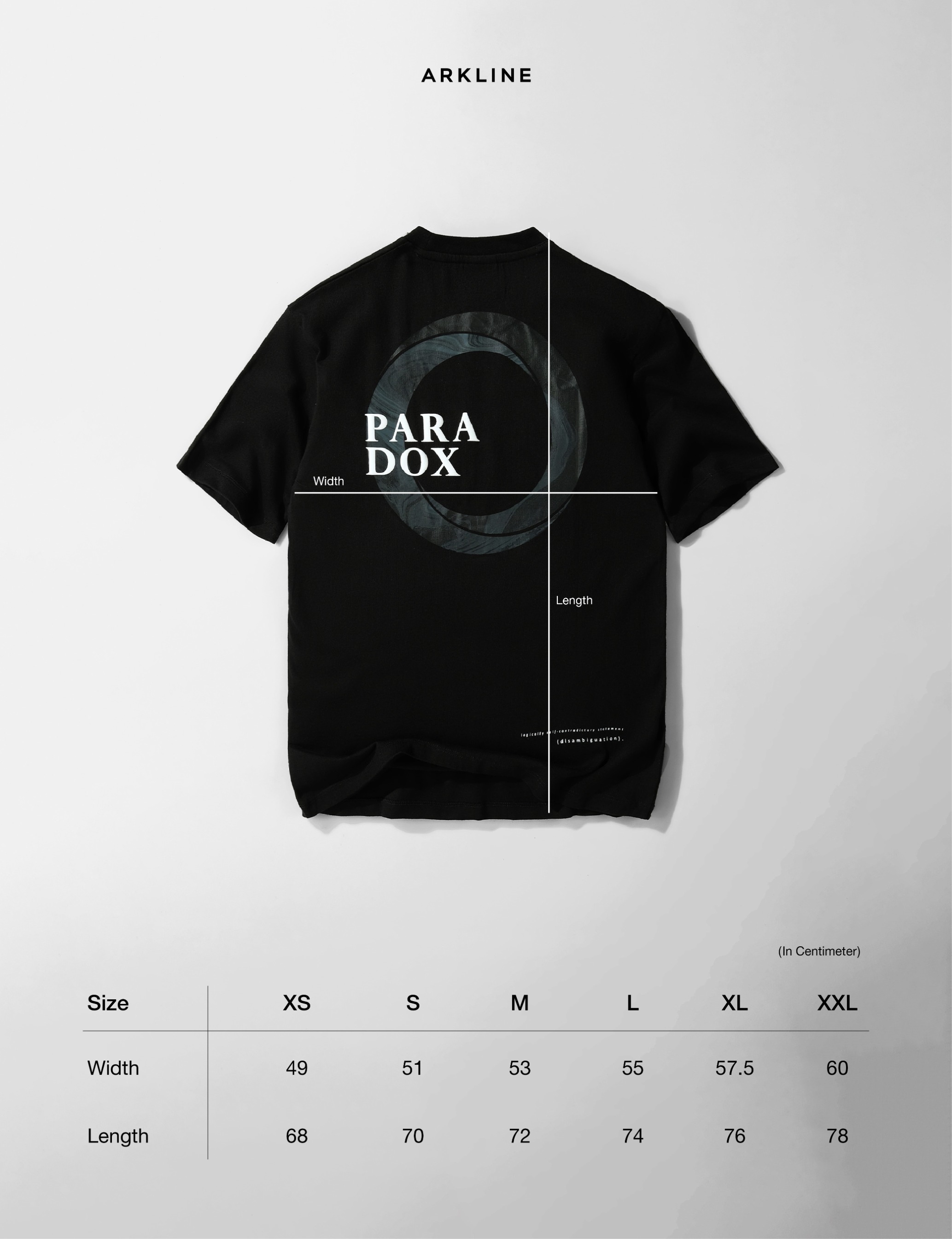 Arkline Paradox Tshirt Obsidian Black