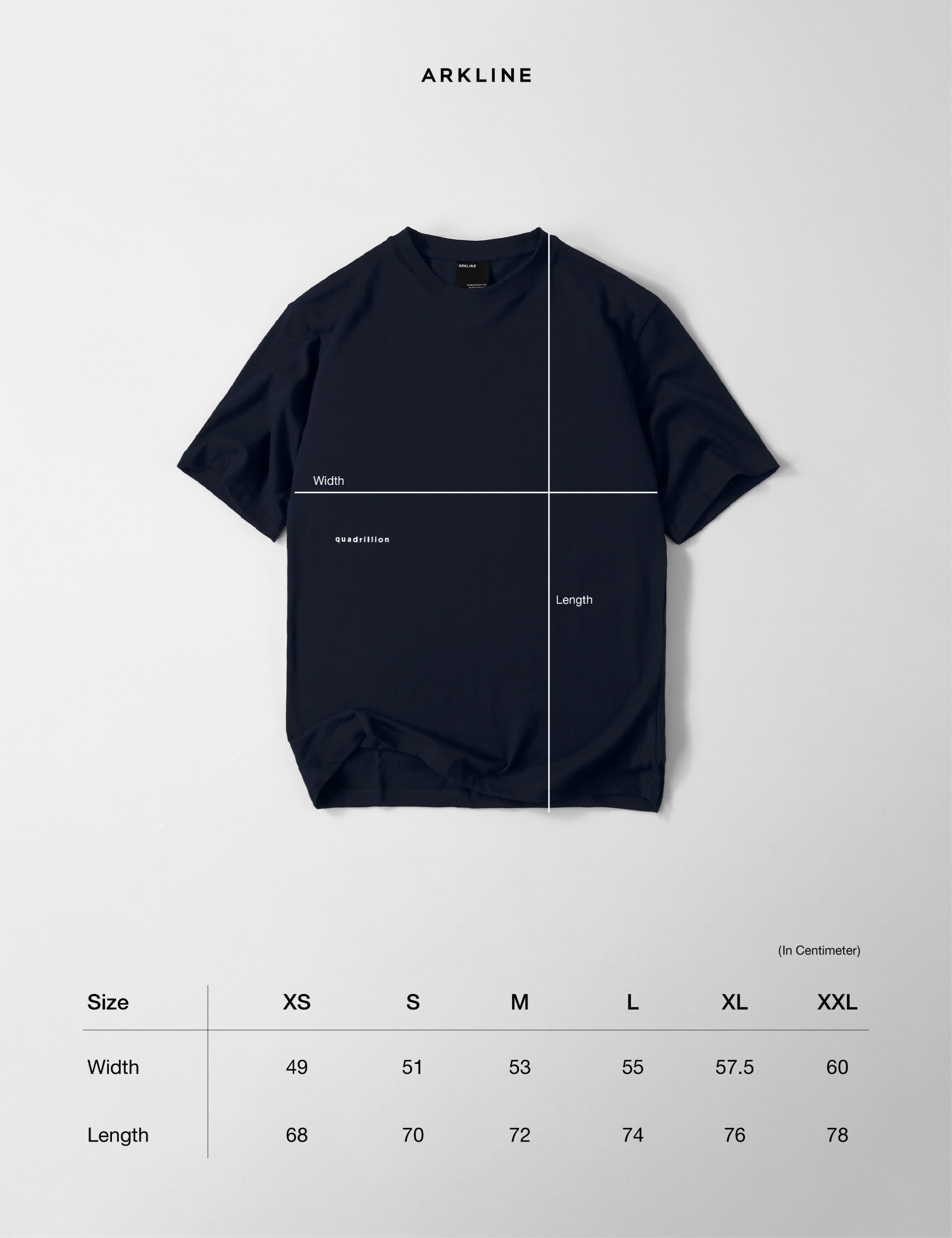 Arkline Quadrillion Tshirt Midnight Navy