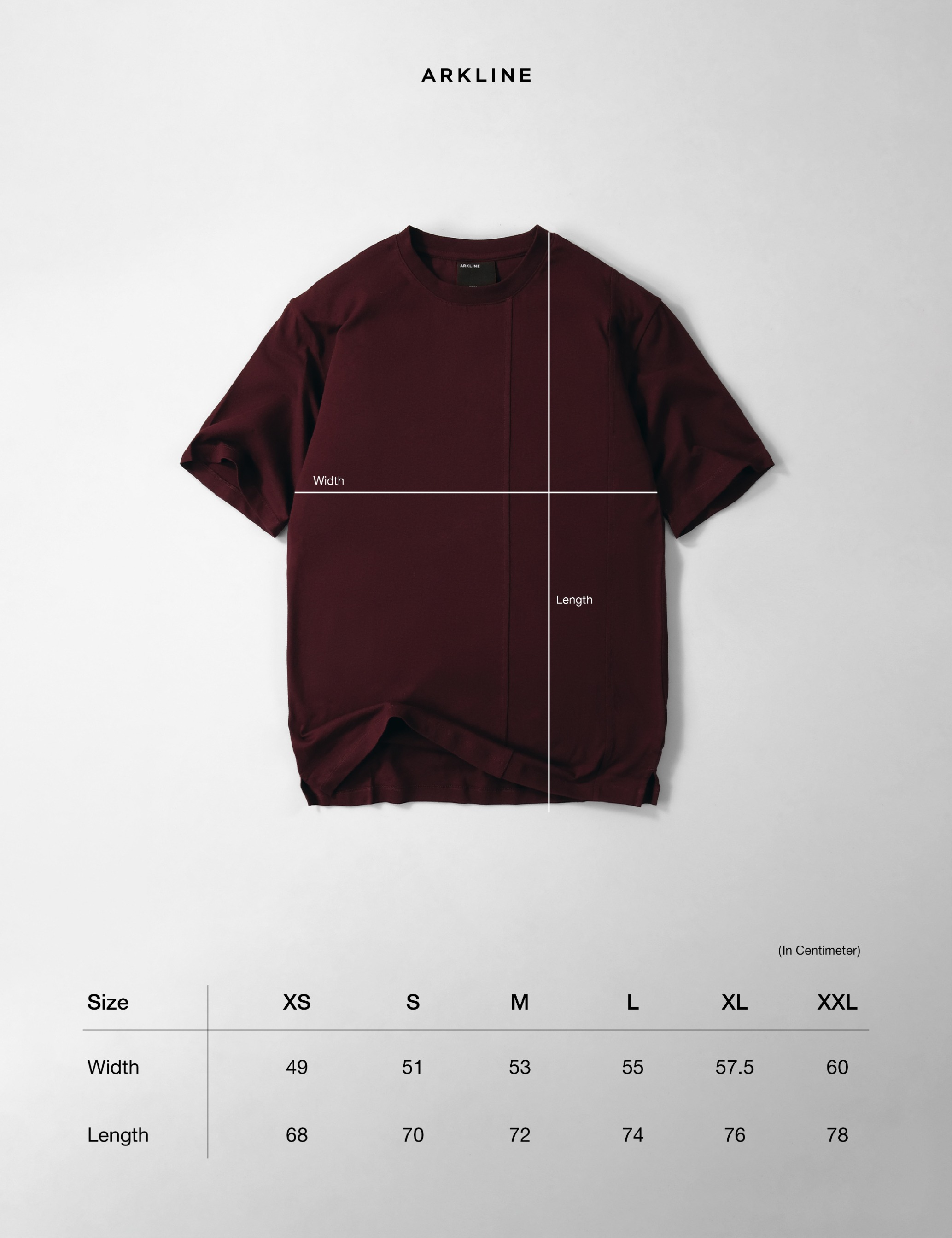 Arkline Tack Maroon T-Shirt 