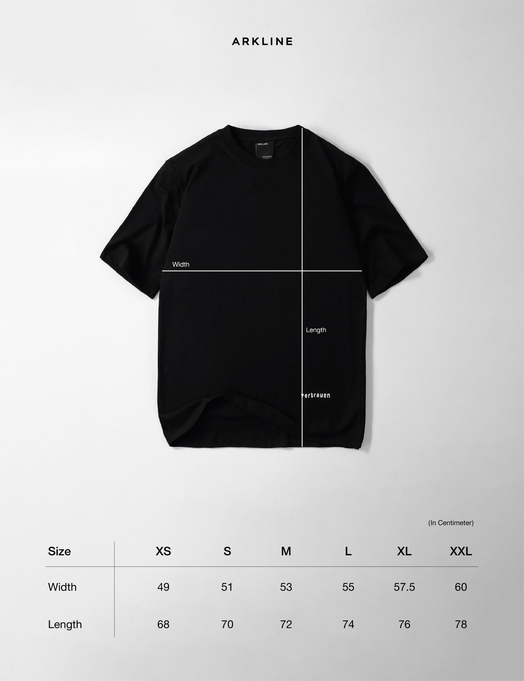 Arkline Vertrauen Tshirt Obsidian Black