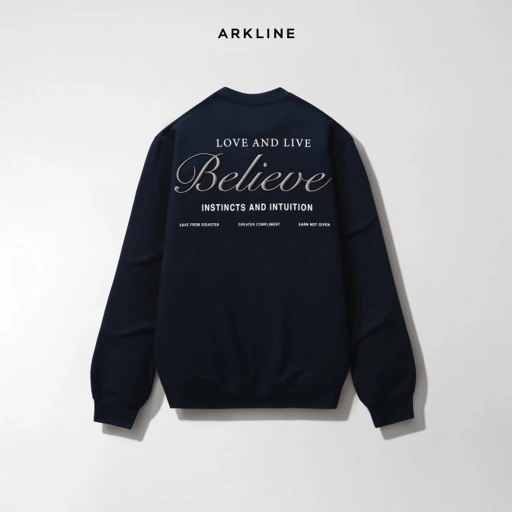 Image of Arkline Believe Sweatshirt Midnight Navy
