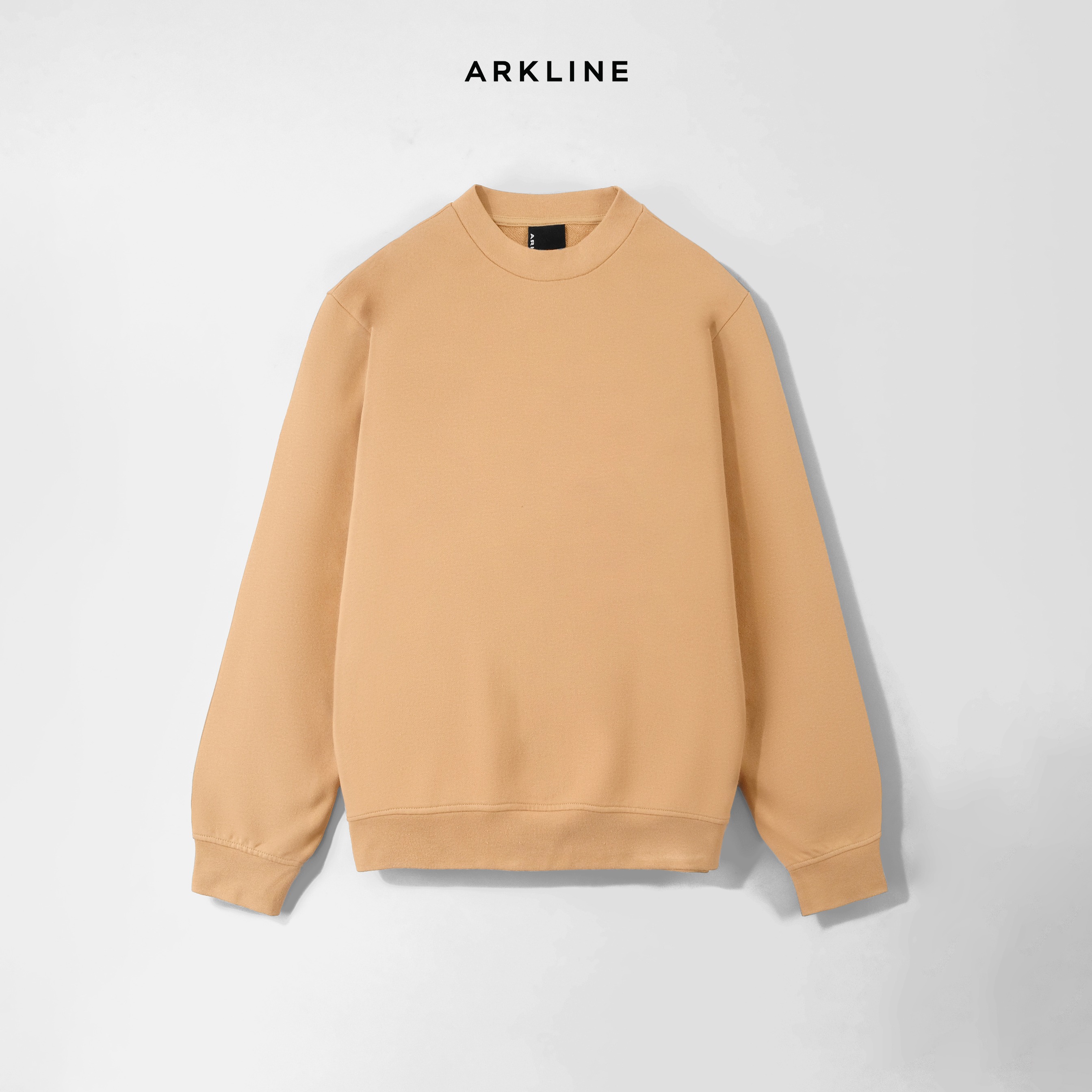 Arkline Base Solid Sweatshirt Beige