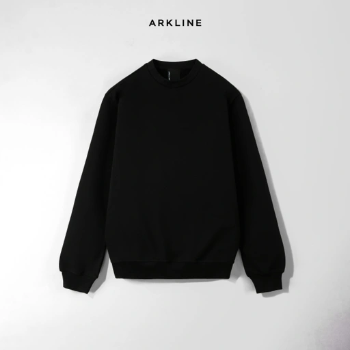 Image of Base Solid Sweatshirt Obsidian Black