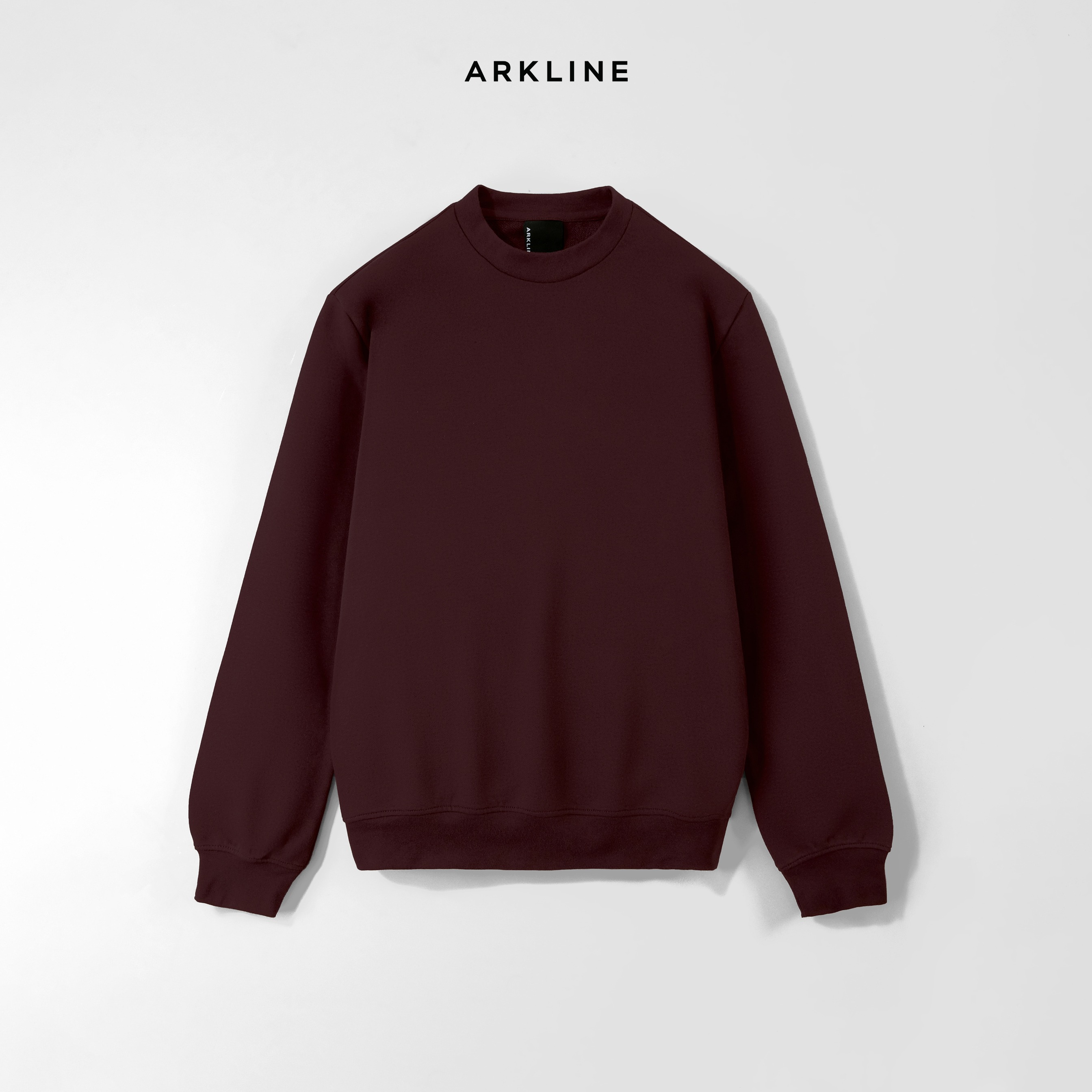 Arkline Base Solid Sweatshirt Maroon
