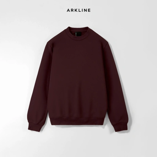 Image of Arkline Base Solid Sweatshirt Maroon
