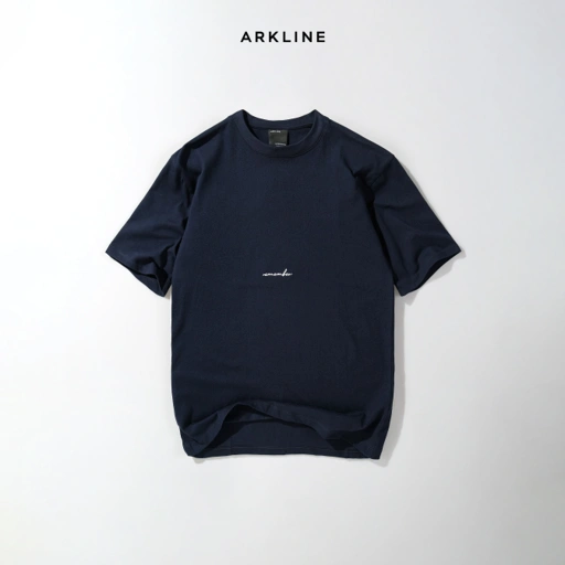Image of Arkline Family Script Remember T-shirt Deep Navy