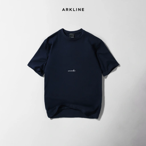 Image of Arkline Family Script Remember T-shirt Deep Navy