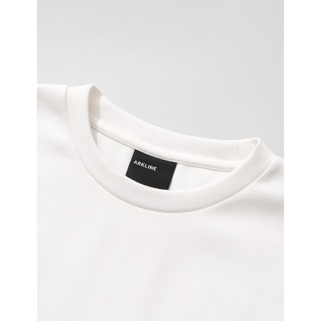 Arkline Boxy Pocket Tee White