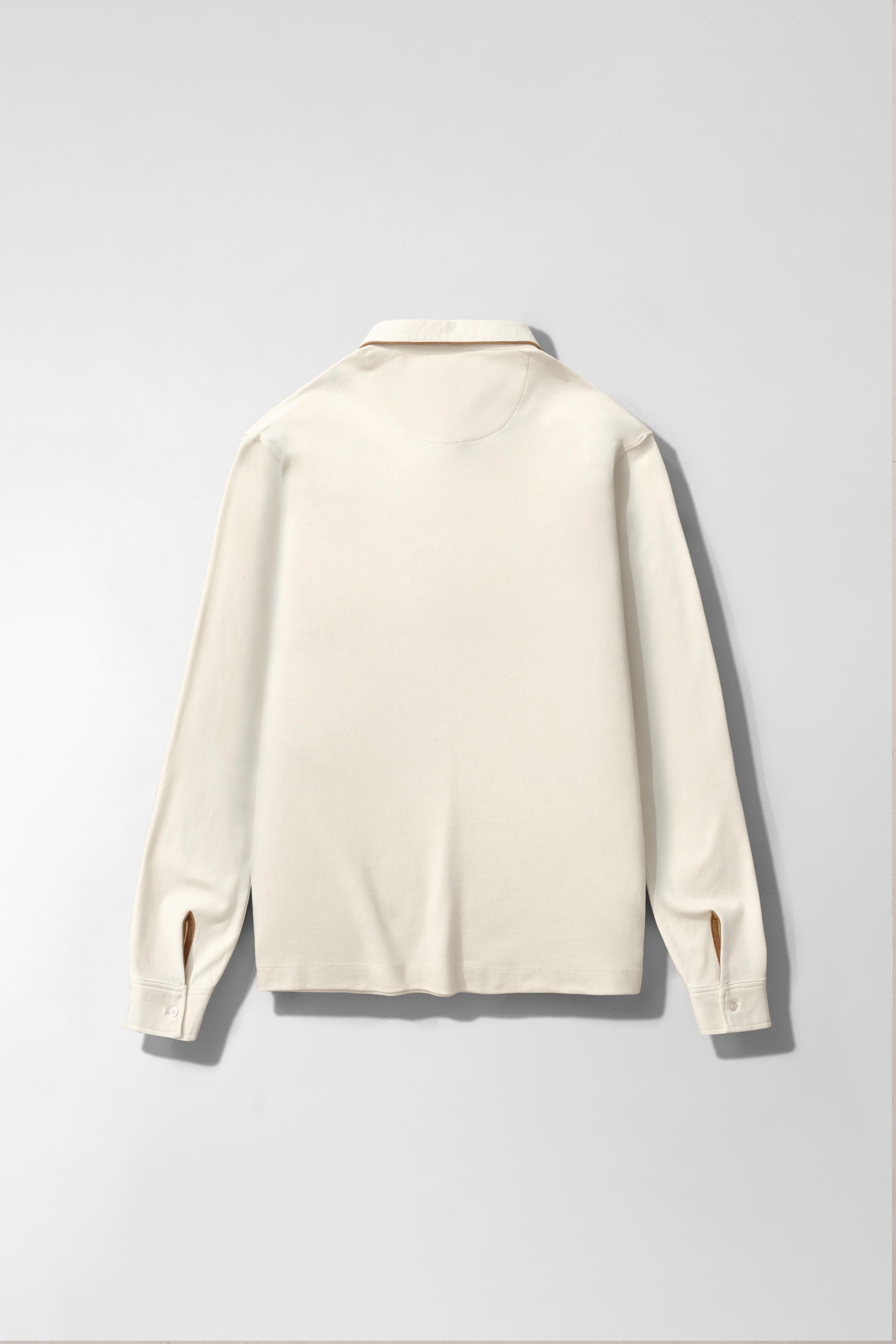 Arkline Gentle Polo LS Shirt Cream