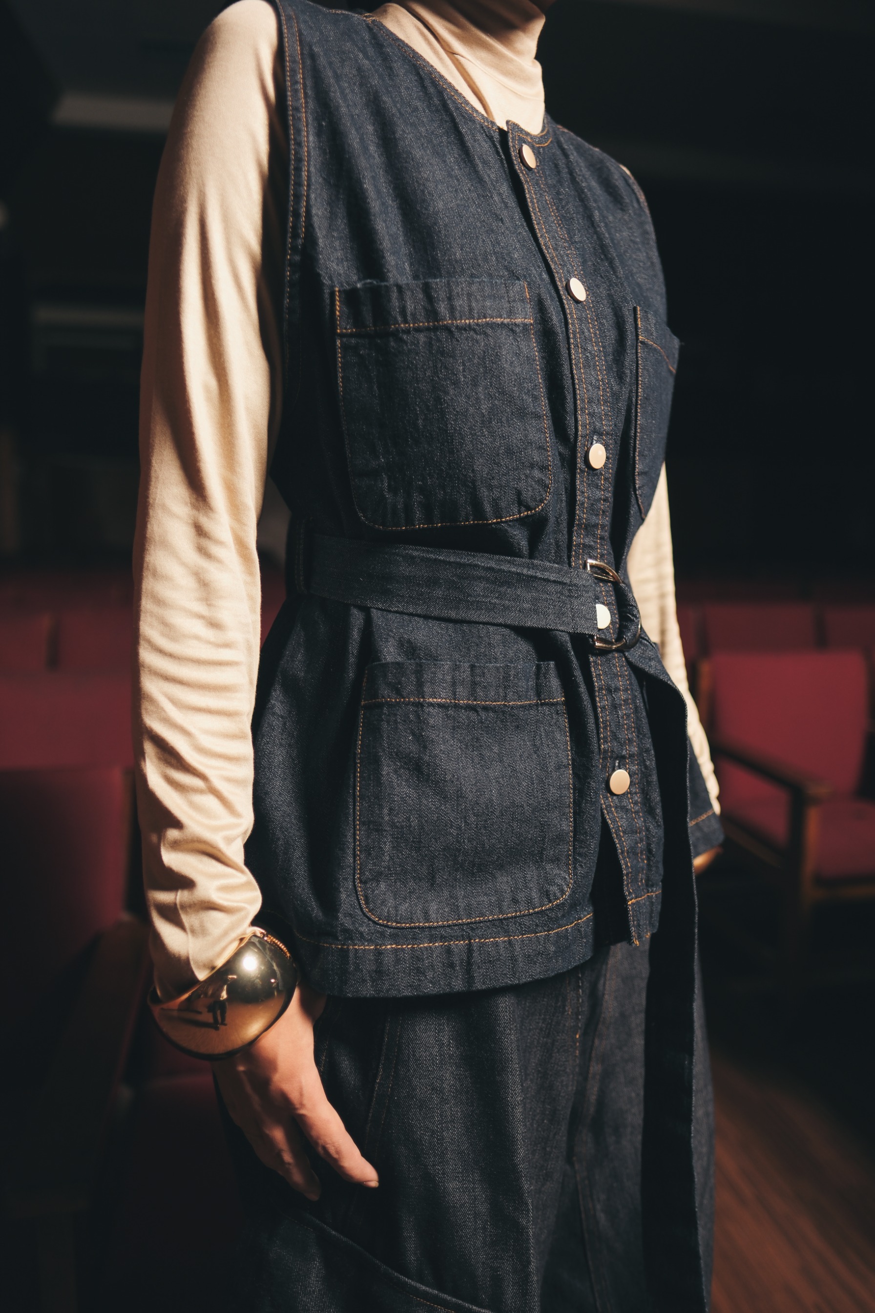 Varra Vest Denim Navy