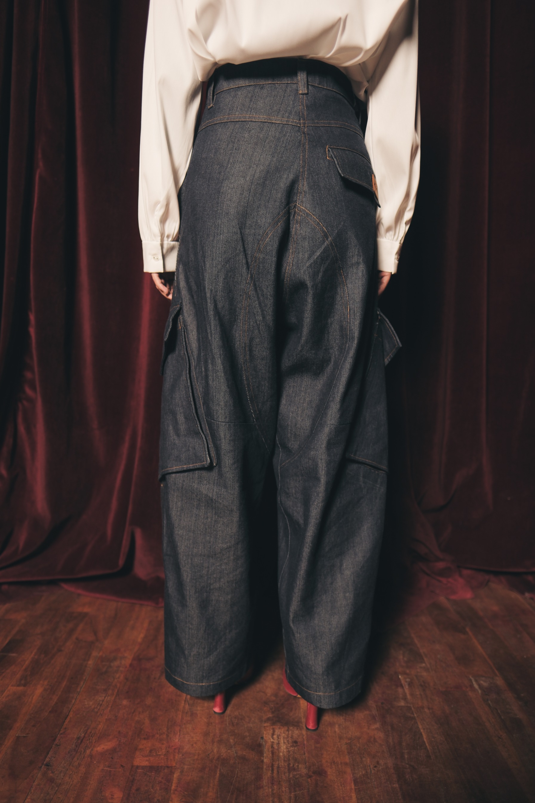 Veyn Denim Navy Pants