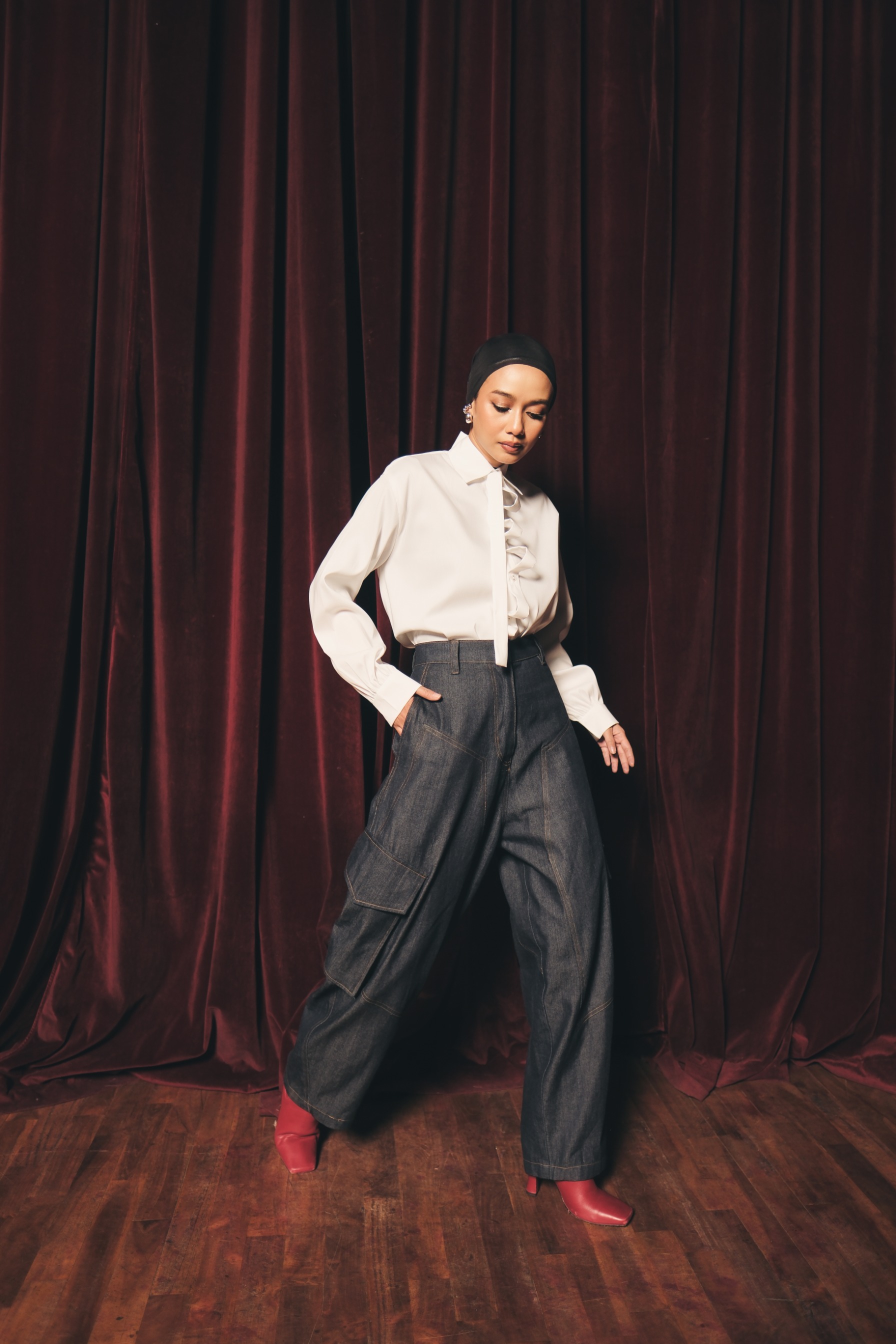 Veyn Denim Navy Pants