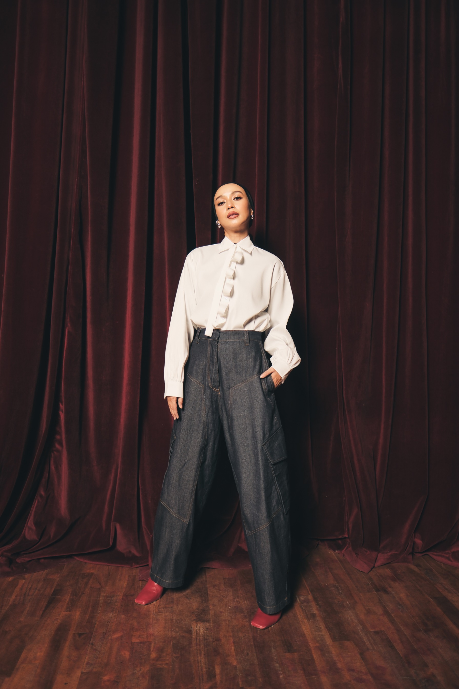 Veyn Denim Navy Pants