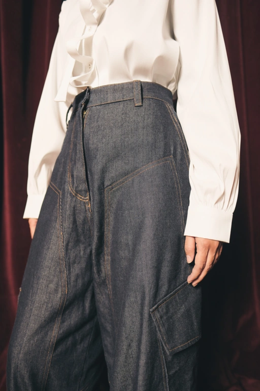 Image of Veyn Denim Navy Pants