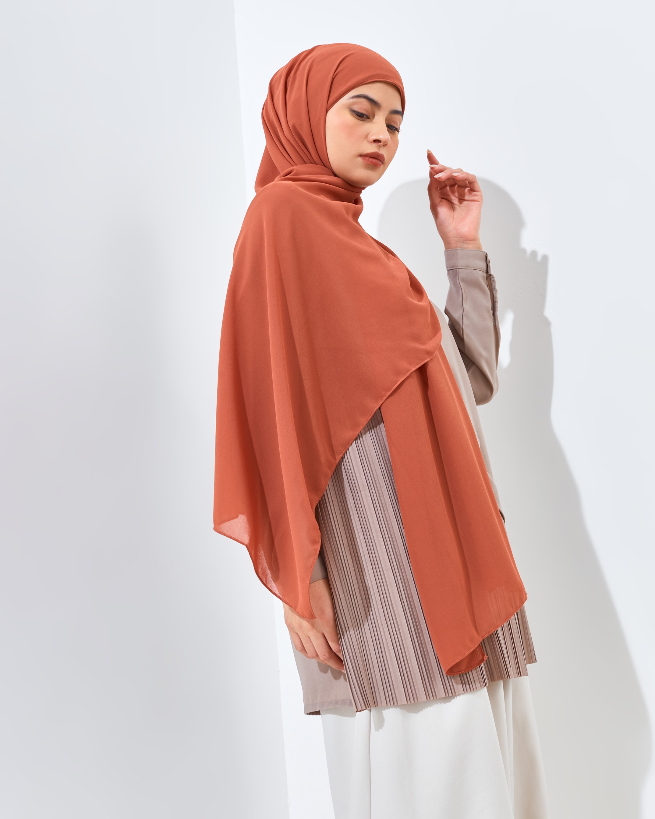 Pashmina Instant Coral