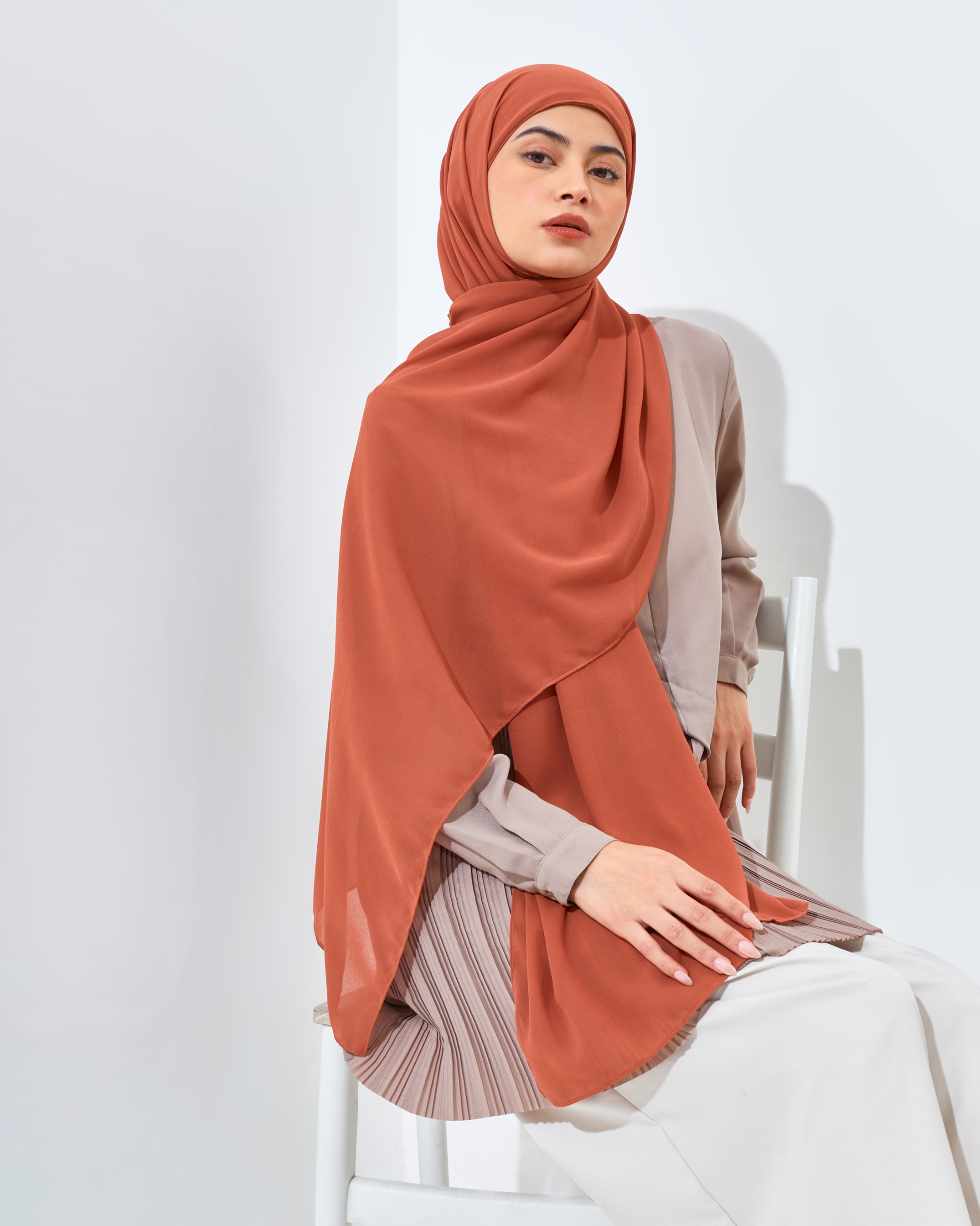 Pashmina Instant Coral