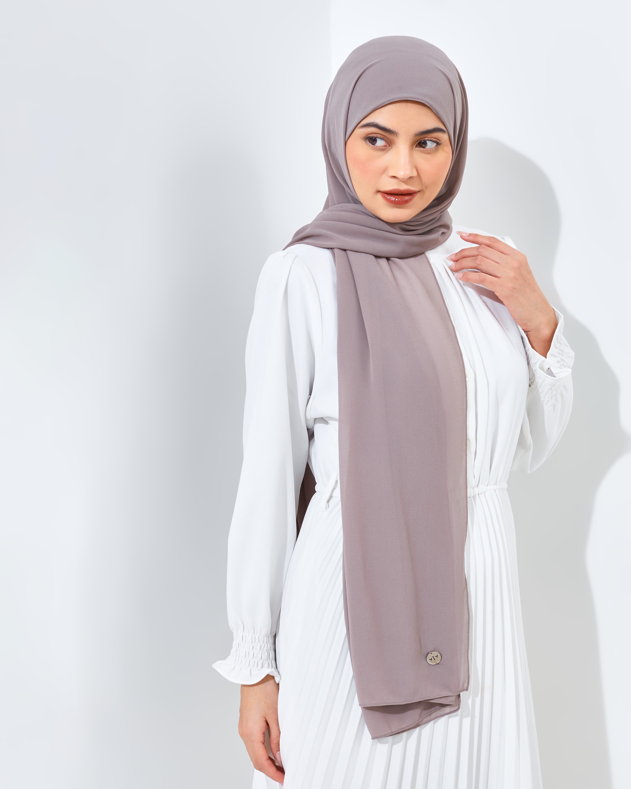 Pashmina Instant Taupe Grey