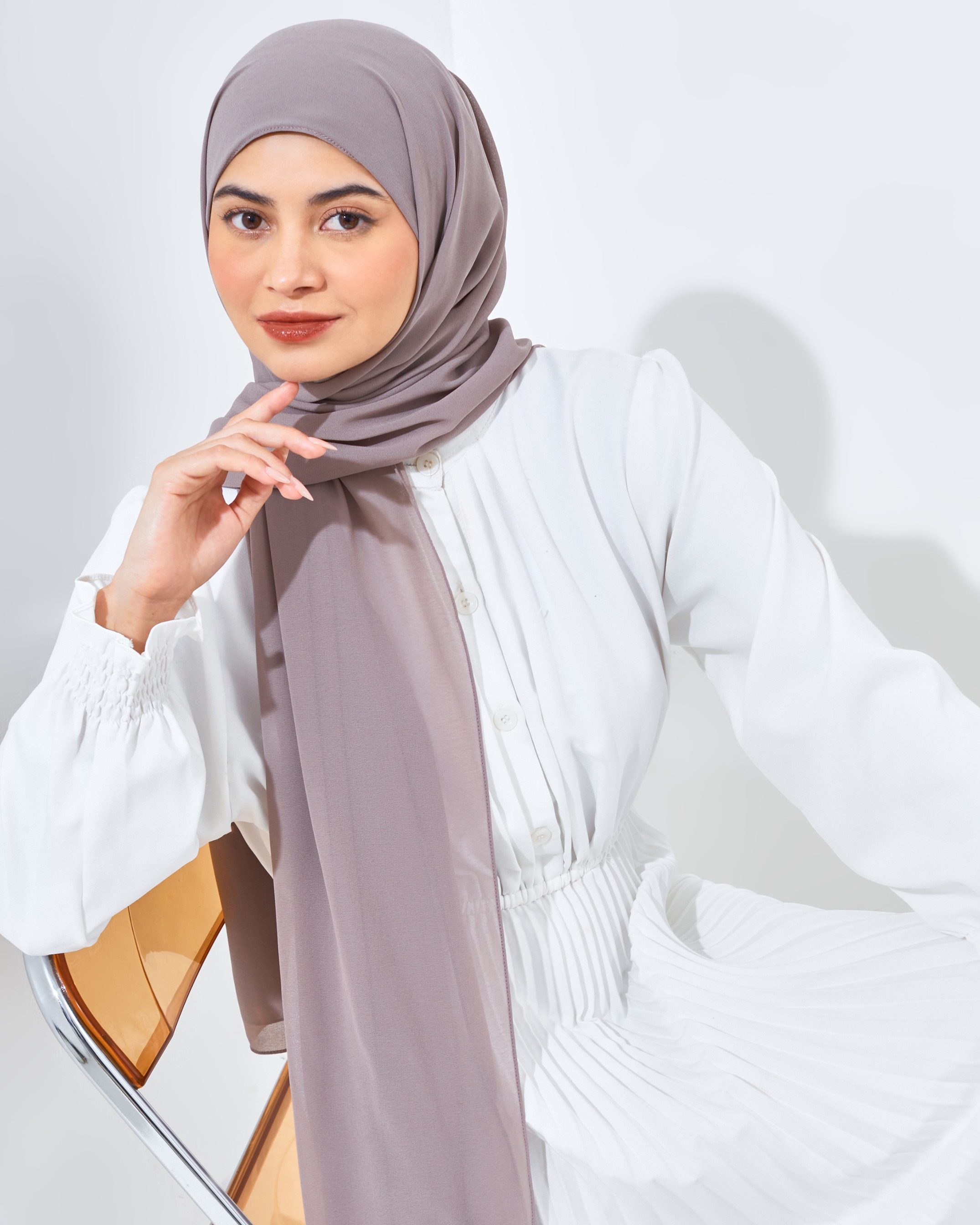 Pashmina Instant Taupe Grey