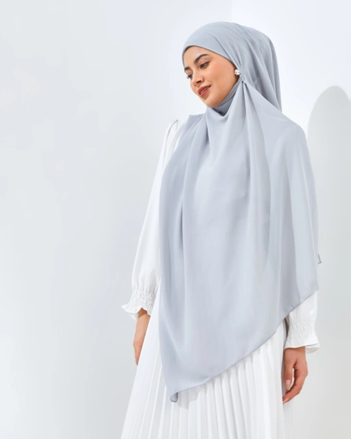Image of Pashmina Instant Soft Grey