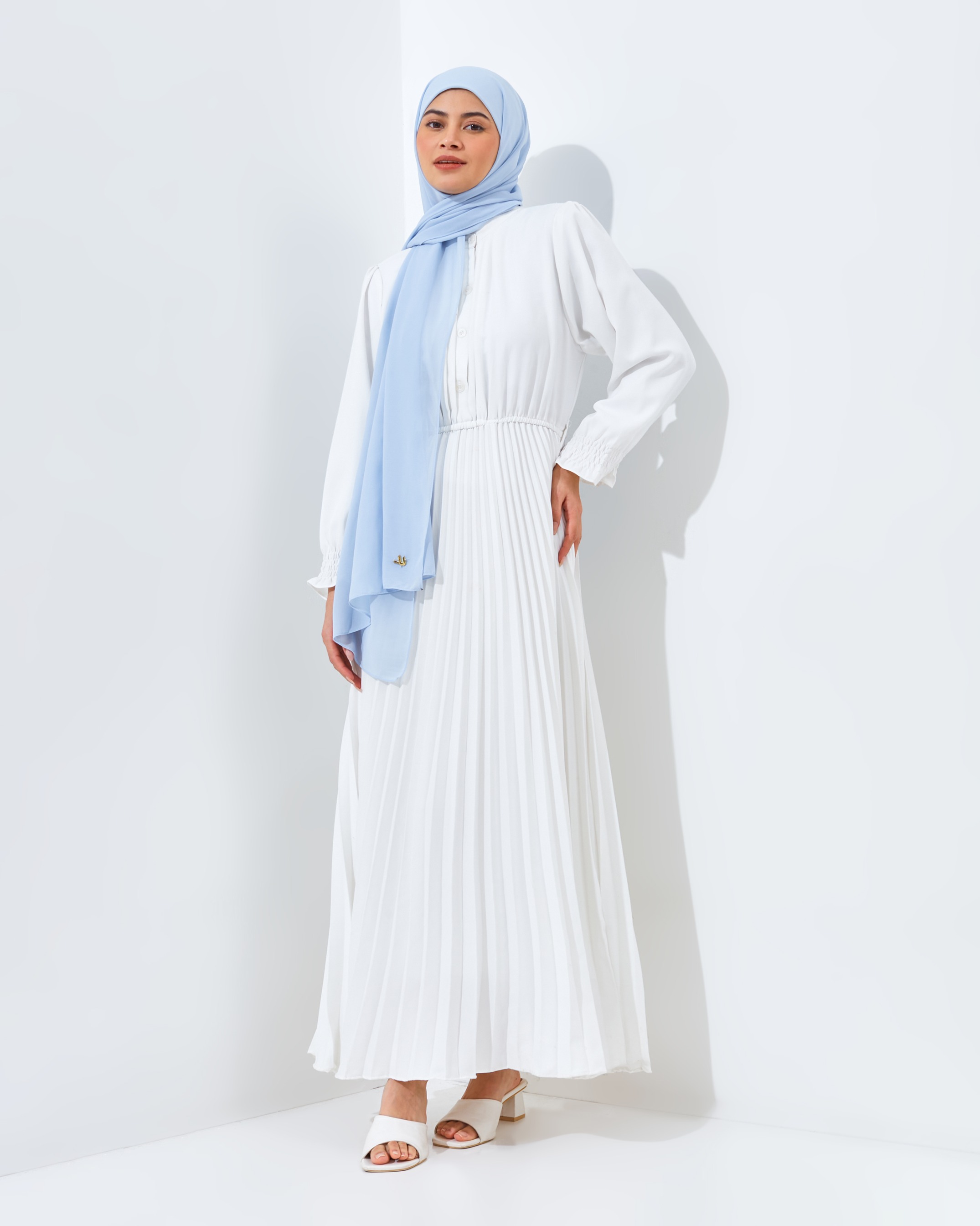 Pashmina Instant Soft Blue