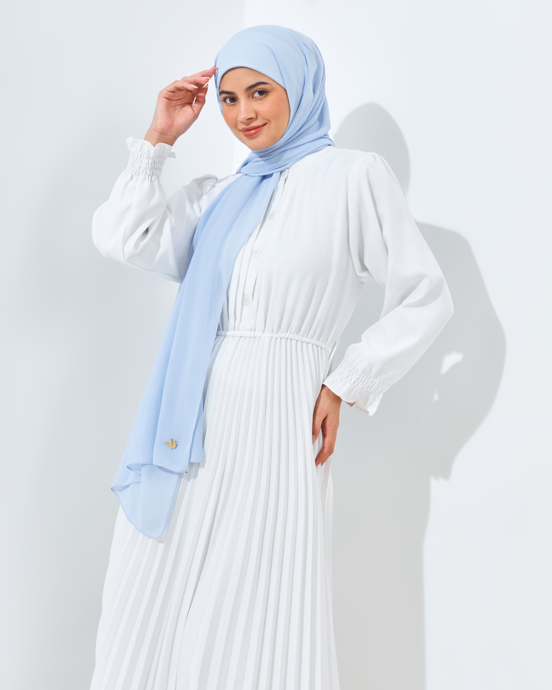 Pashmina Instant Soft Blue