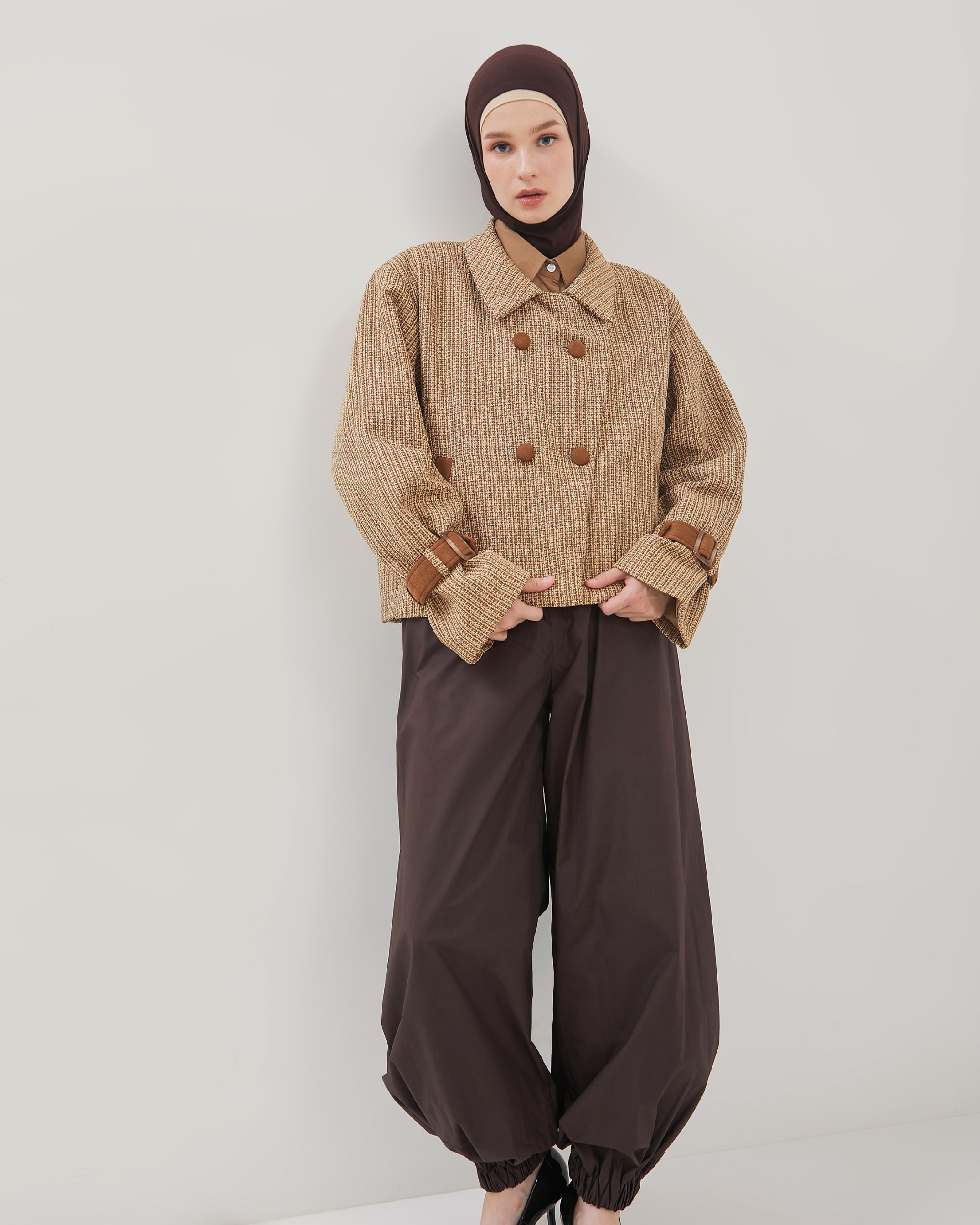 NATHAN JACKET CARAMEL BROWN