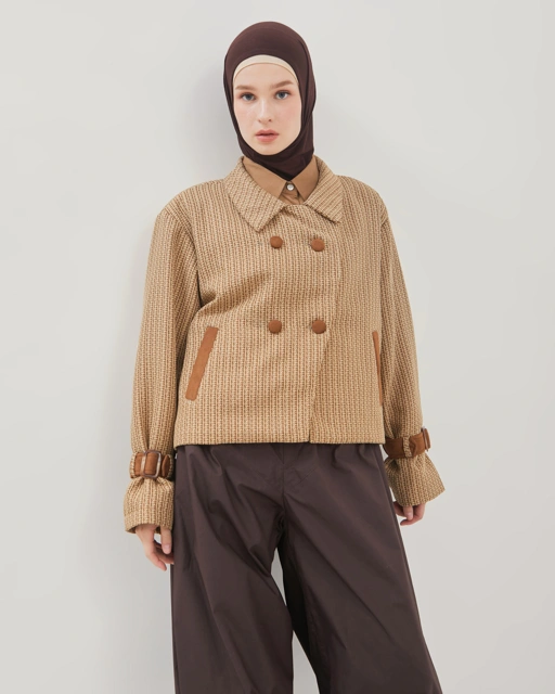 NATHAN JACKET CARAMEL BROWN