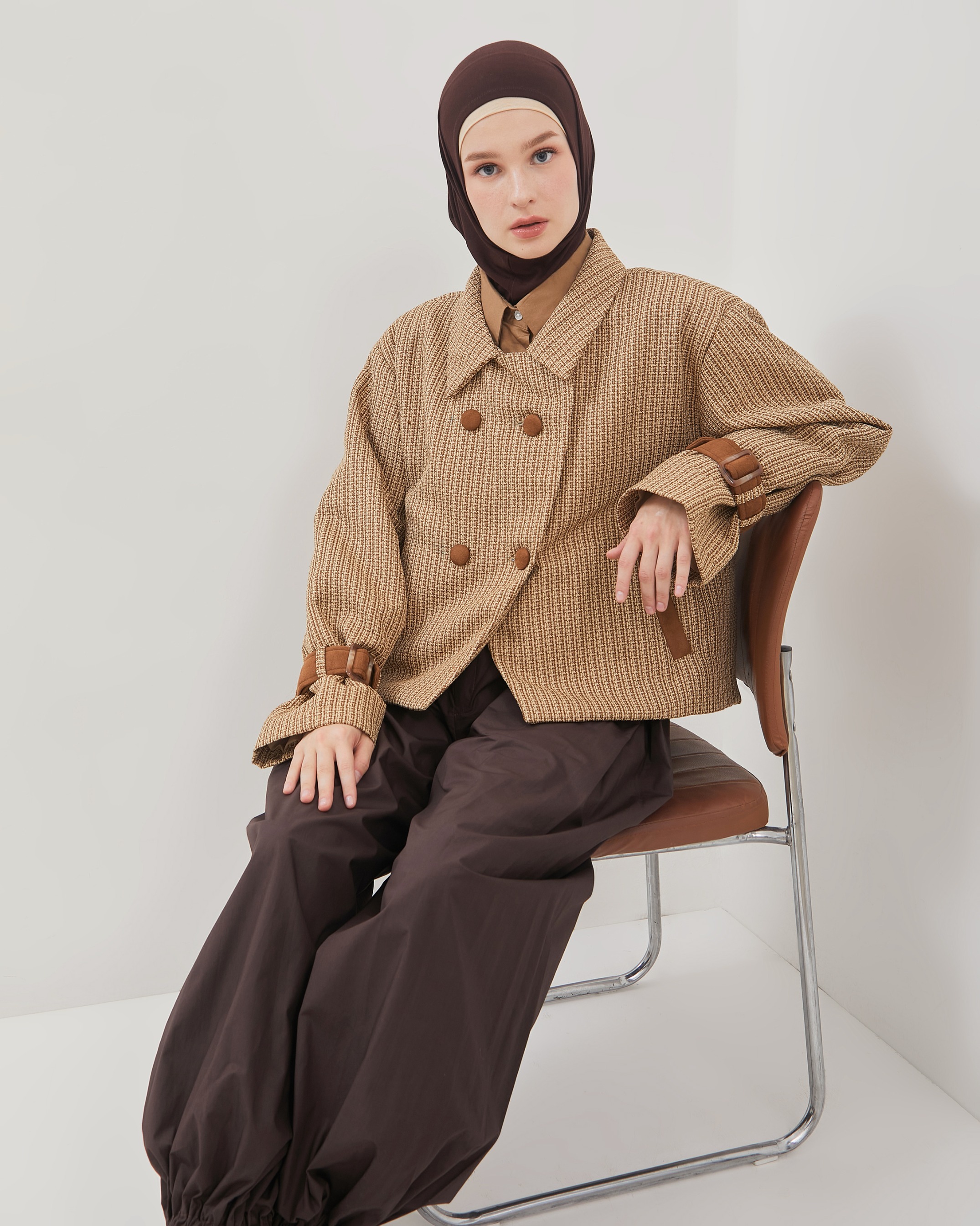 NATHAN JACKET CARAMEL BROWN