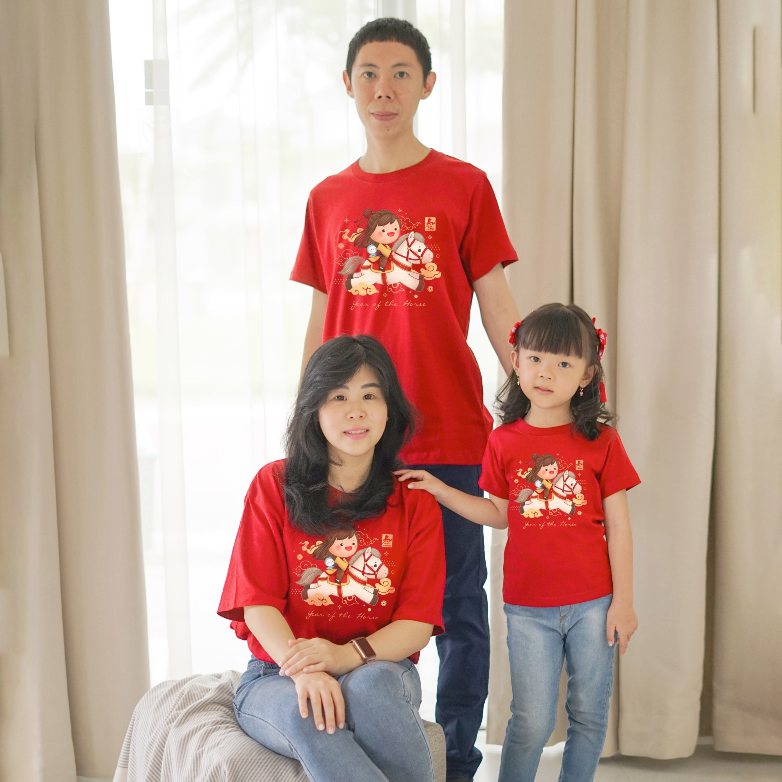 CNY Horse Family Tshirt