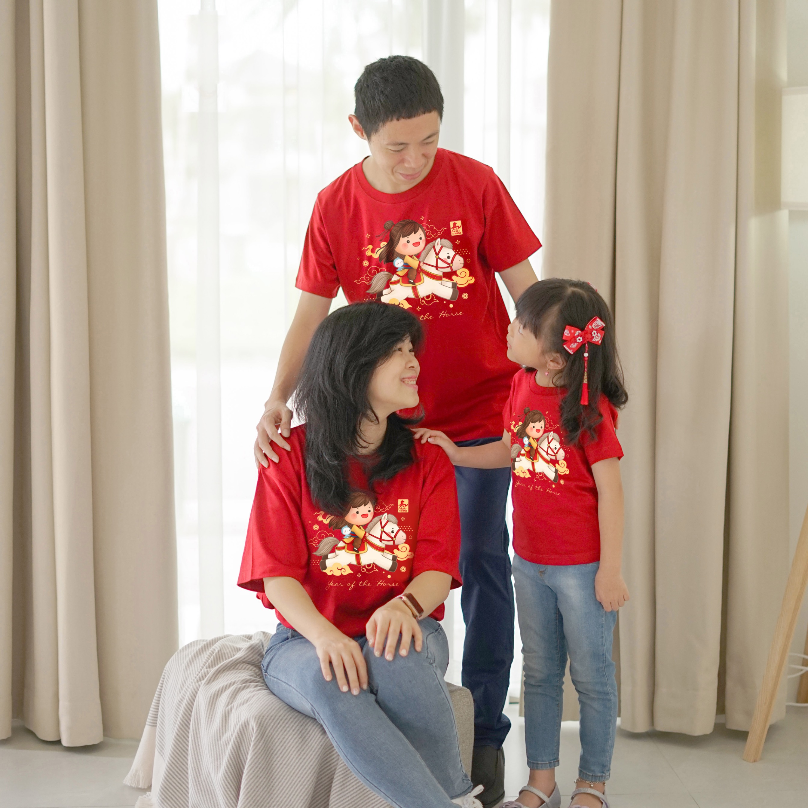 CNY Horse Family Tshirt