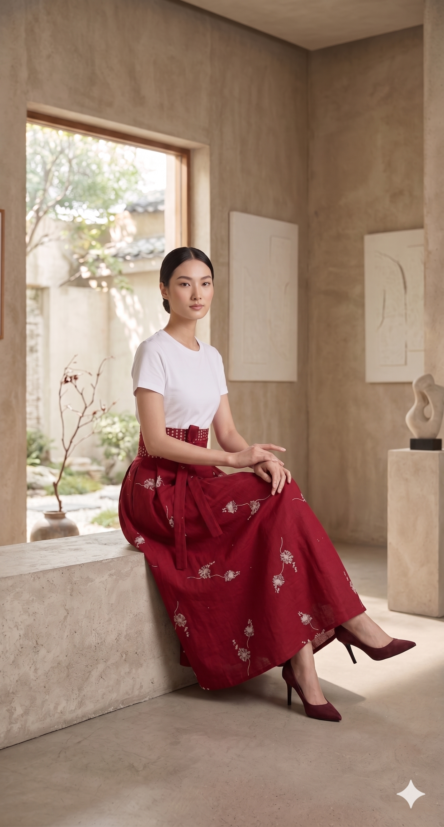 Rok Batik 02 ( Red Maroon )