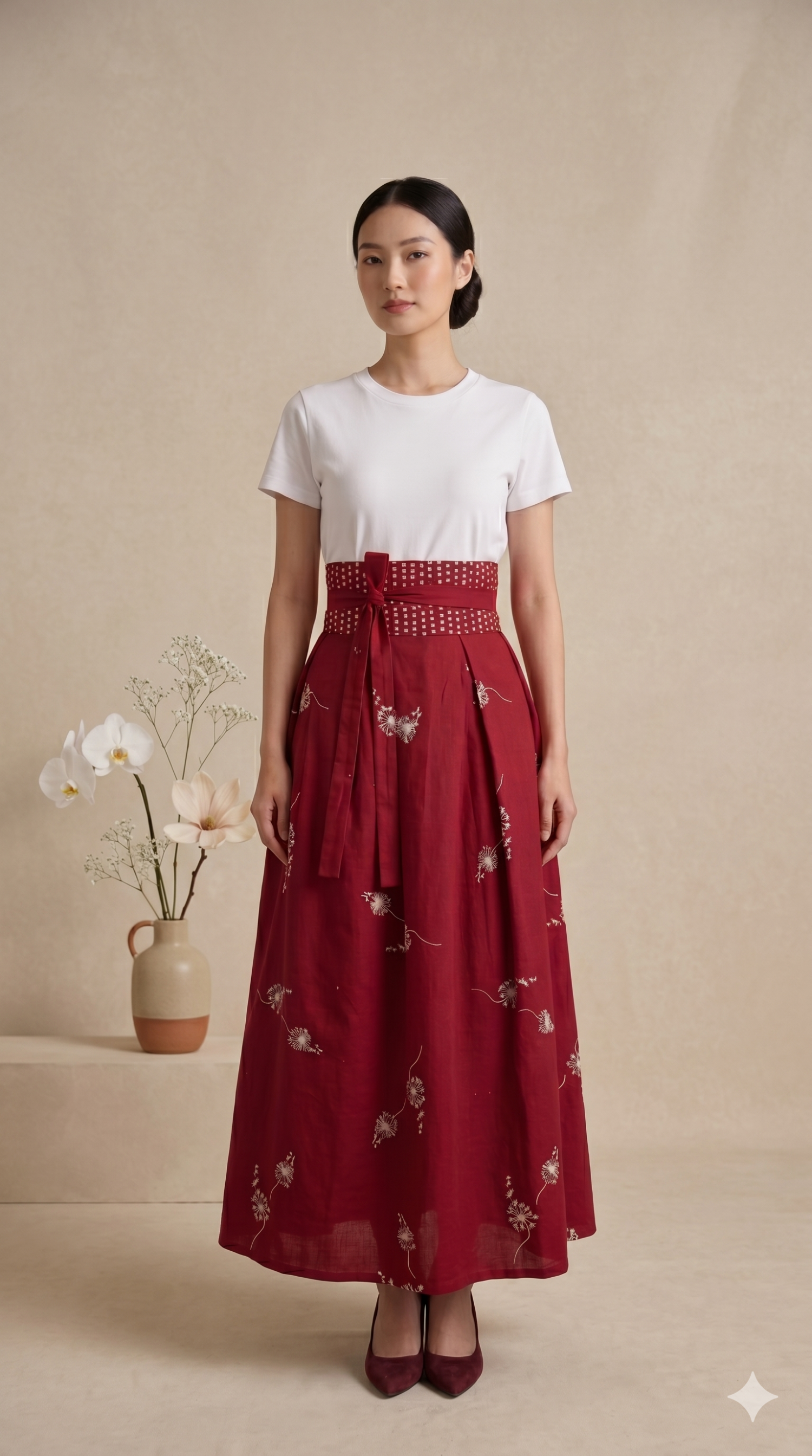 Rok Batik 02 ( Red Maroon )