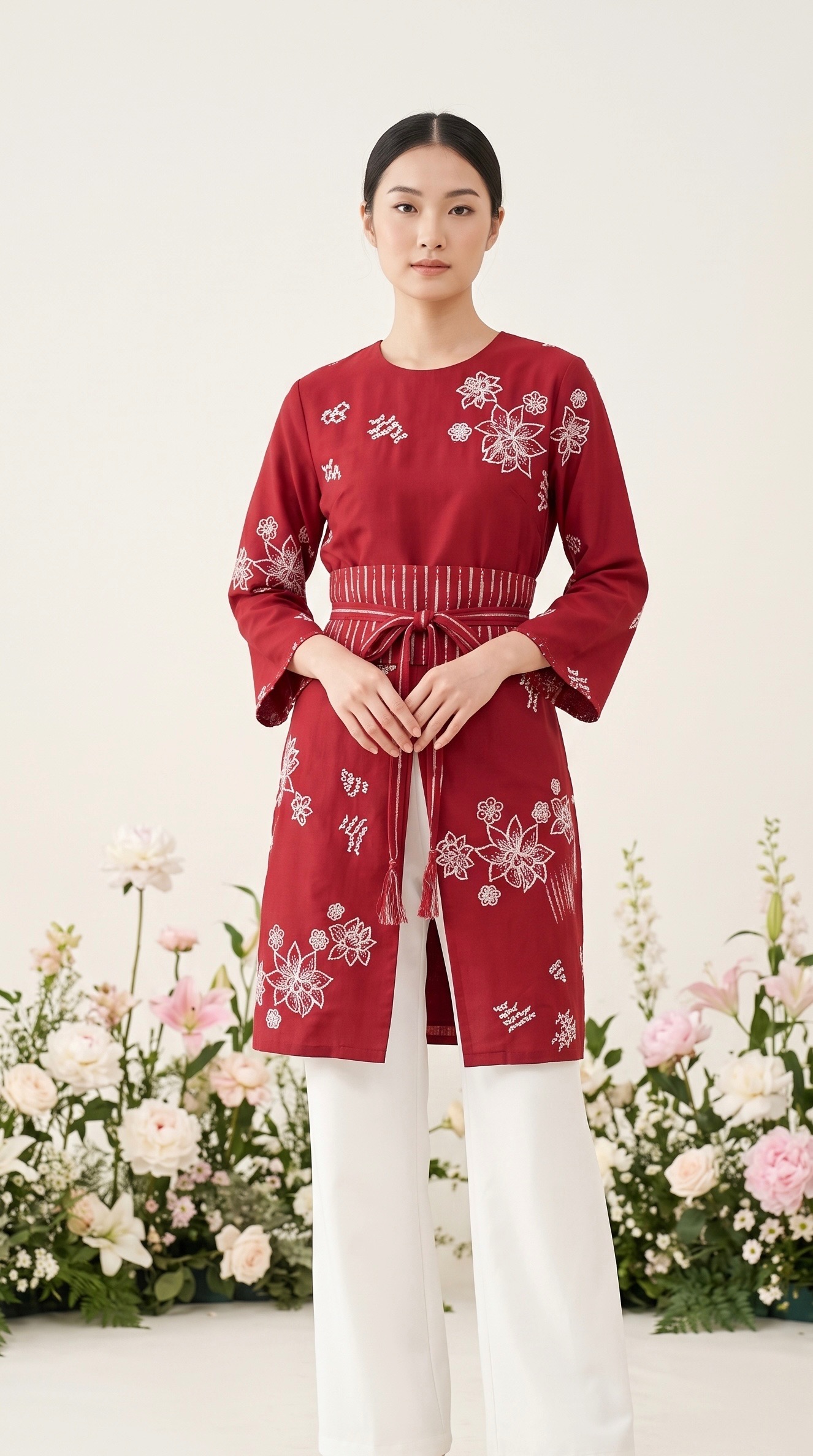 Kirani Tunik 21 ( Red Maroon )