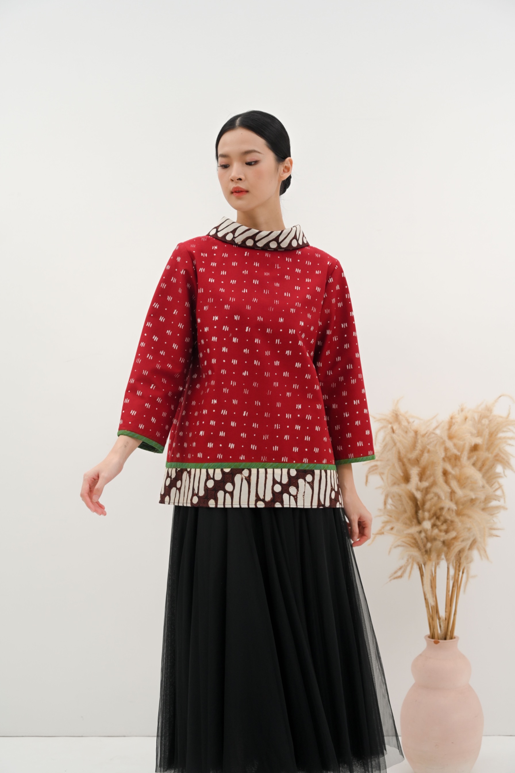 Alisha TOP 37 ( Red Maroon )