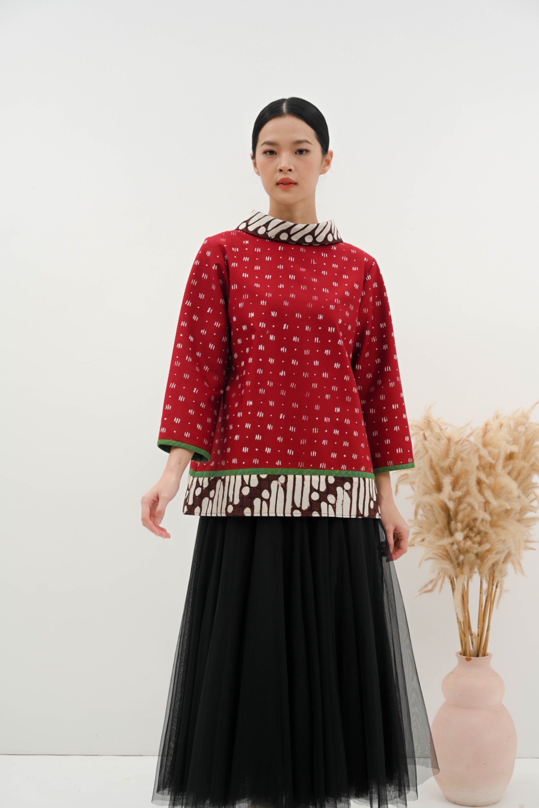 Alisha TOP 37 ( Red Maroon )