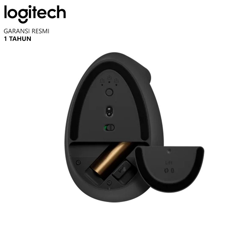 Logitech Lift Mouse Wireless Bluetooth Ergonomis Vertikal