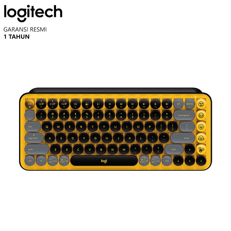 Logitech POP Keys Keyboard Wireless Mechanical Compact Emoji Keys