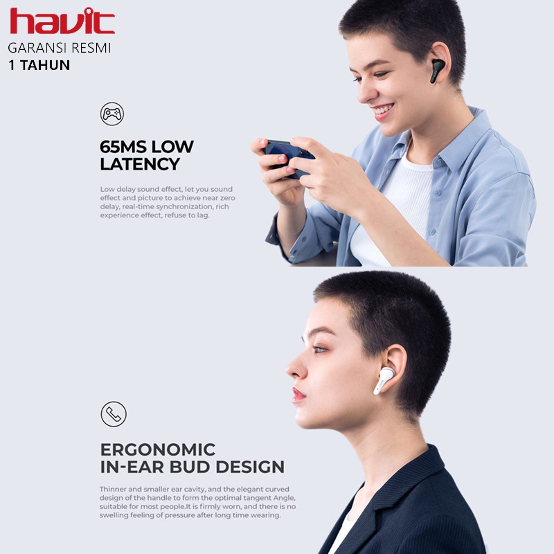 Havit TW959 TWS True Wireless Stereo Bluetooth Earbuds Earphone