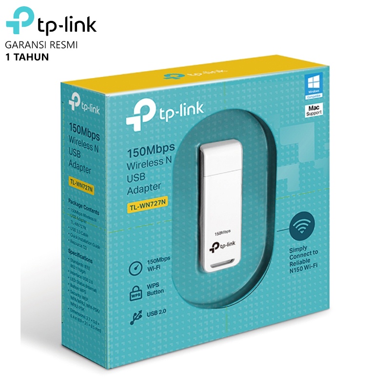 TP-Link TL-WN727N 150Mbps USB Wireless N Adapter