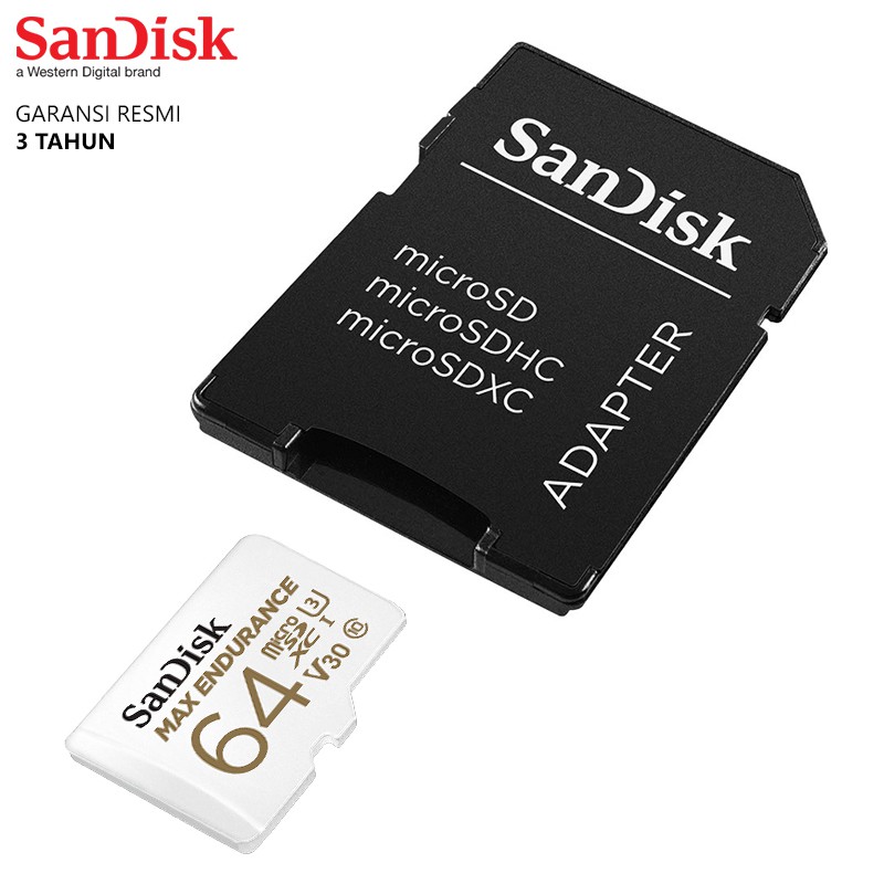 SanDisk Max Endurance 64GB Micro SD 100MBps MicroSDXC