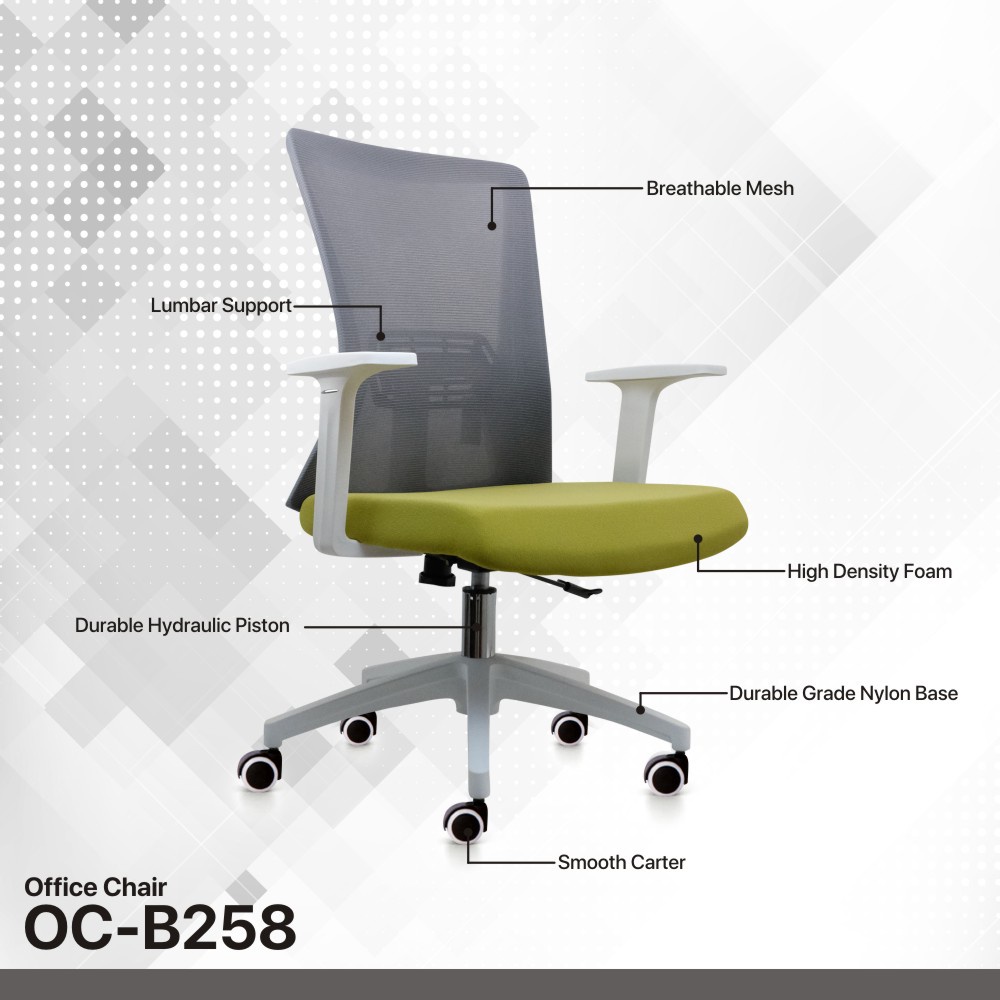 Fantech OCB258 Kursi Kerja Kantor Premium Office Chair