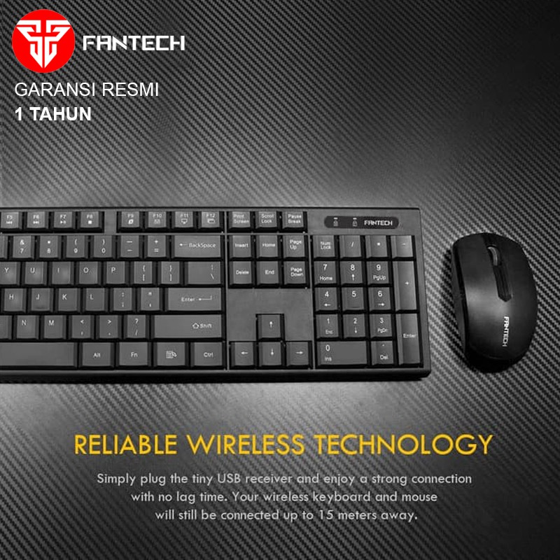 Fantech Keyboard Mouse Wireless WK893