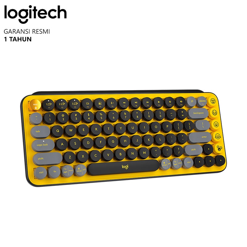 Logitech POP Keys Keyboard Wireless Mechanical Compact Emoji Keys