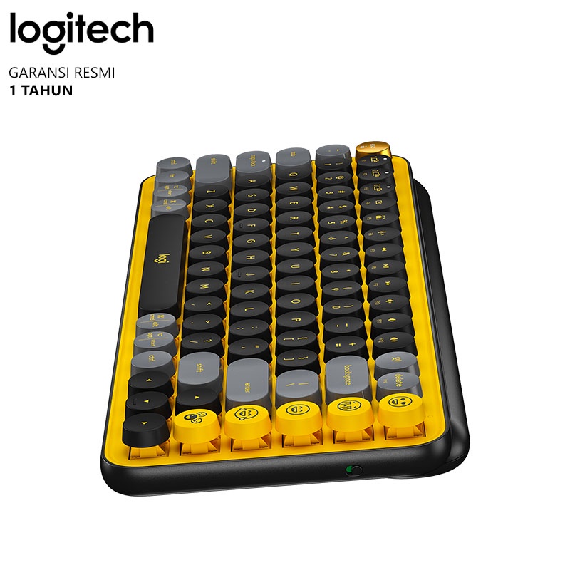 Logitech POP Keys Keyboard Wireless Mechanical Compact Emoji Keys