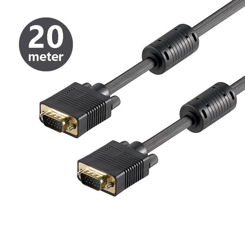 Mdisk Kabel VGA Gold Male to Male - 20 Meter