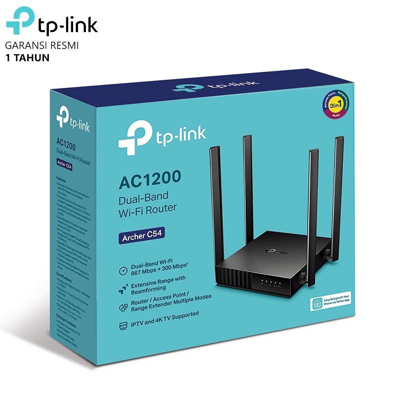 TP-Link Archer C54 AC1200 Dual Band Wi-Fi Router