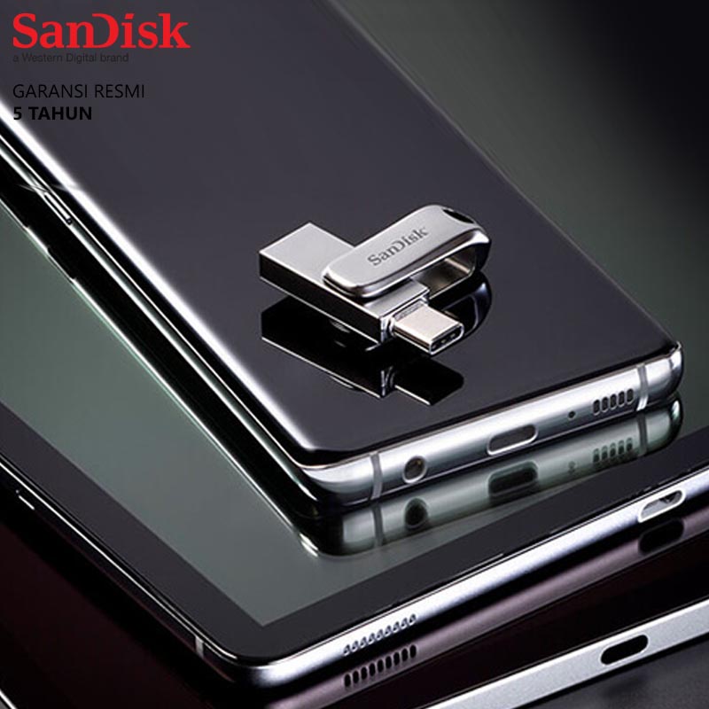 OTG Sandisk Luxe Ultra Dual USB Type C Flashdisk 256GB
