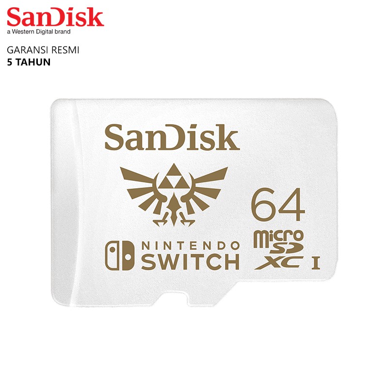 SanDisk Nintendo Switch Micro SD 64GB 100MBps